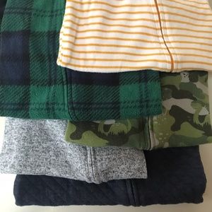 Bundle (5) - footed, zip, sleeper quilted fleece